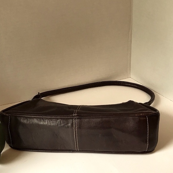 Leather Hand Bag | Brownie Dark Chocolate Bag | Source Unknown - Picture 7 of 11